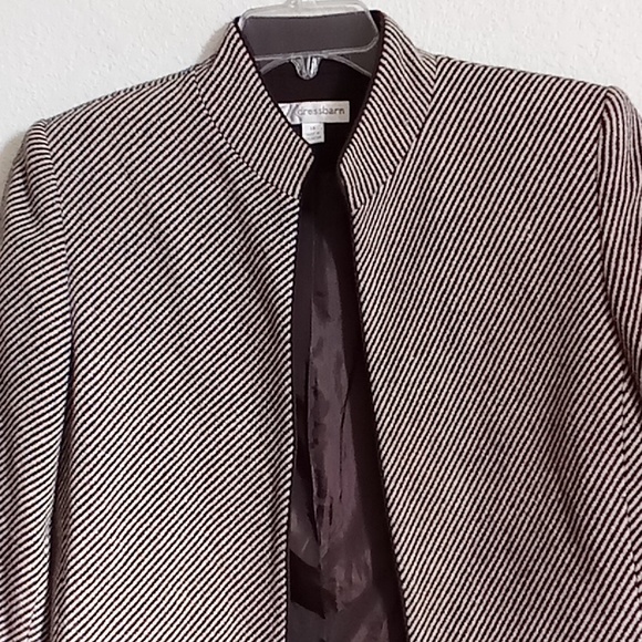 NEW Dressbarn Office Career Minimalist  Vacation Sz 14 Brown-Cream Colors HMBH - Picture 8 of 11